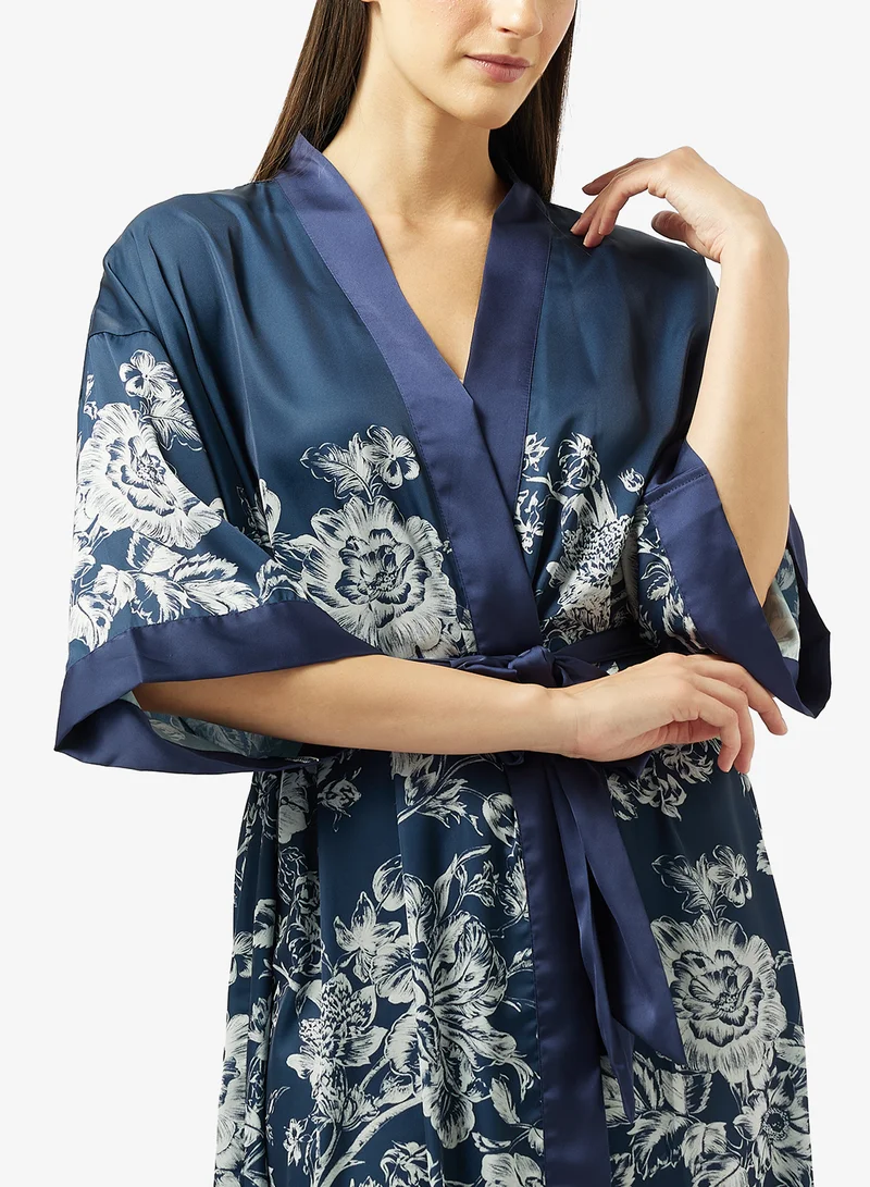 Khizana  Floral Print Night Robe for Women | Best Price UAE